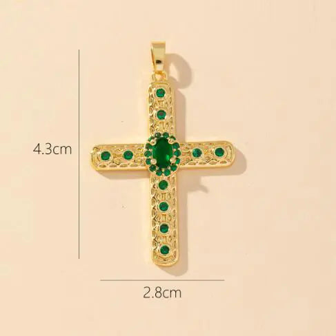 S925 Silver Cross Stud Earrings with Diamonds for Women JahSonFire