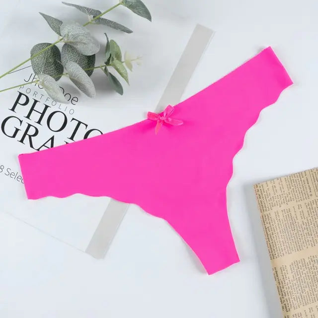Low-Rise Seamless String Thongs for Women JahSonFire