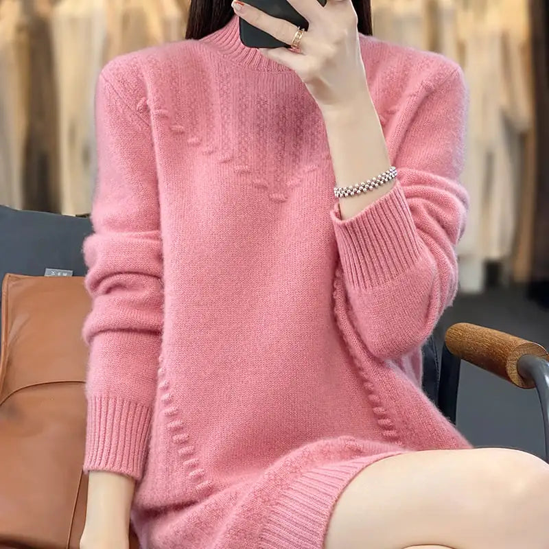Women's Slimming Woolen Skirt in Western Style JahSonFire