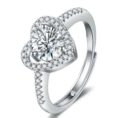 Female Imitation Moissan Diamond Ring JahSonFire
