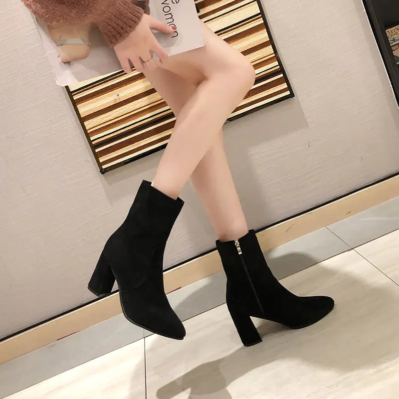Women's Elastic Ankle Martin Boots (Short Boots) JahSonFire