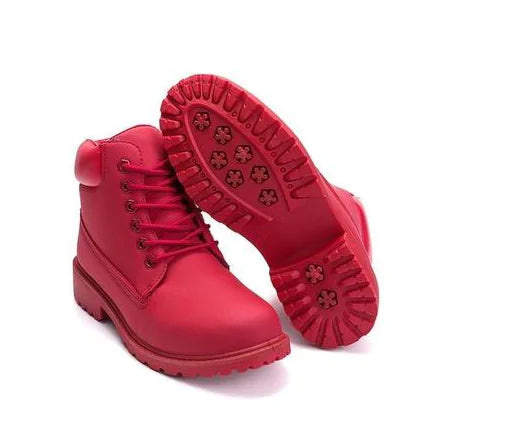 Pink Martin Boots - Flat Leather Ankle Boots JahSonFire