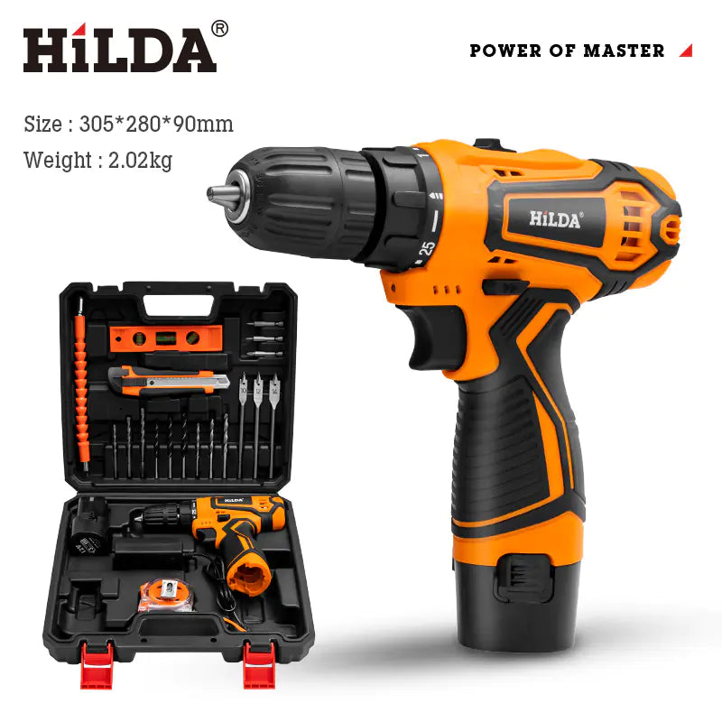 Multifunctional Cordless Electric Drill and Screwdriver JahSonFire